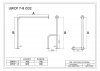 Uchwyt WC dla Niepełnosprawnych mocowany do podł-ścia prawy 80cm biały fi32 + MASKOWNICE